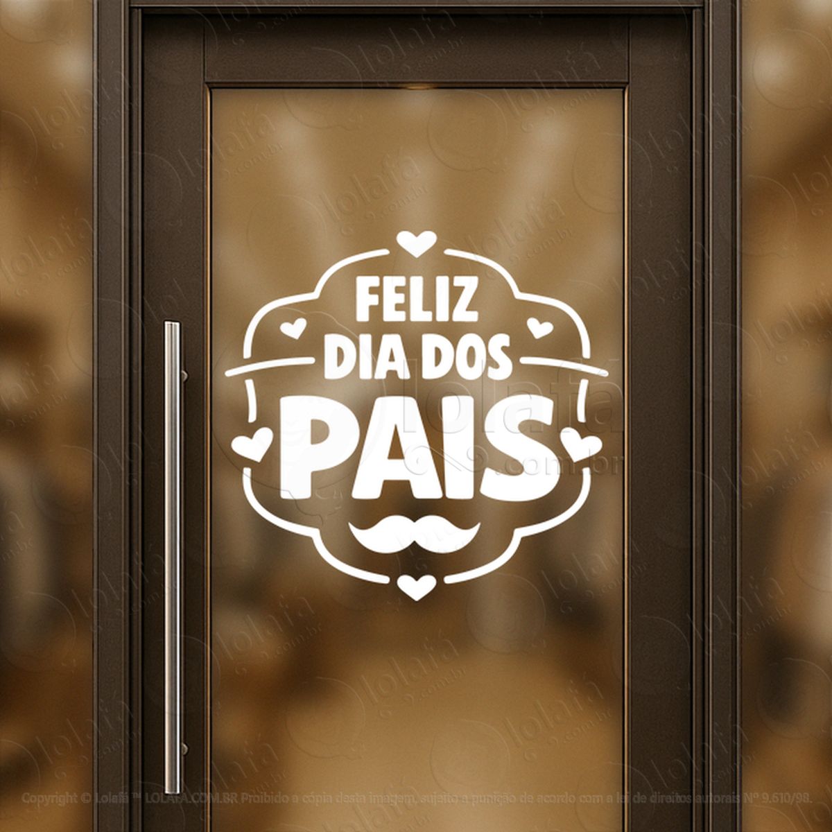 feliz dia dos pais decoração loja adesivos para vitrine dia dos pais mod:934