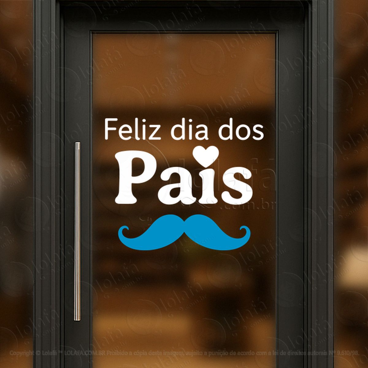 feliz dia dos pais decoração loja adesivos para vitrine dia dos pais mod:935