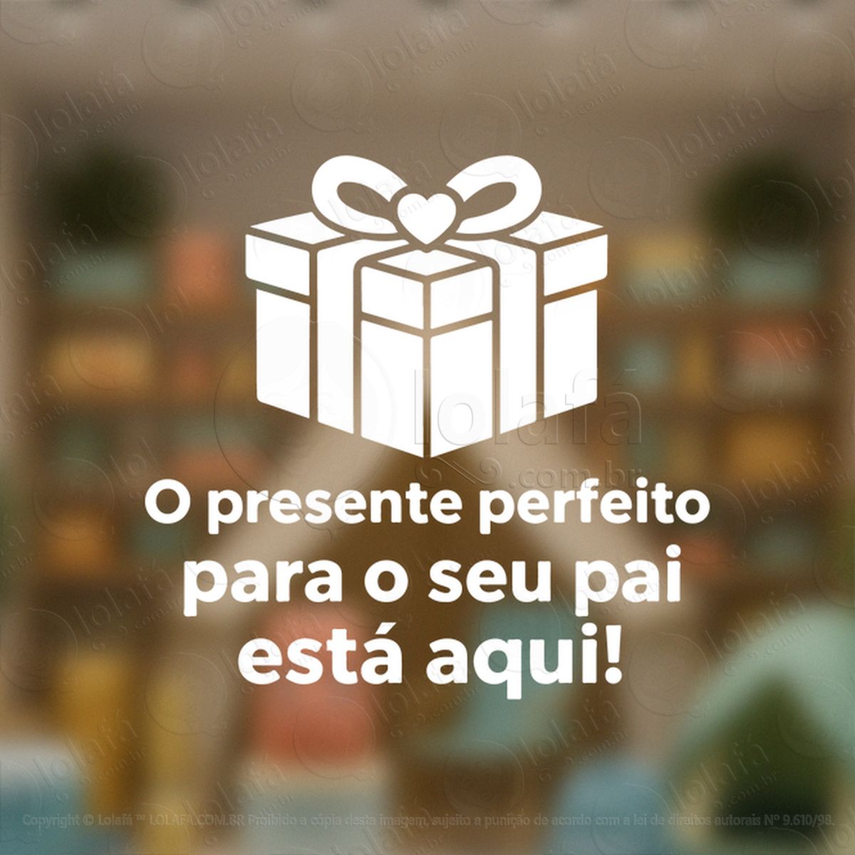 dia dos pais promoção decoração loja adesivos para vitrine dia dos pais mod:938