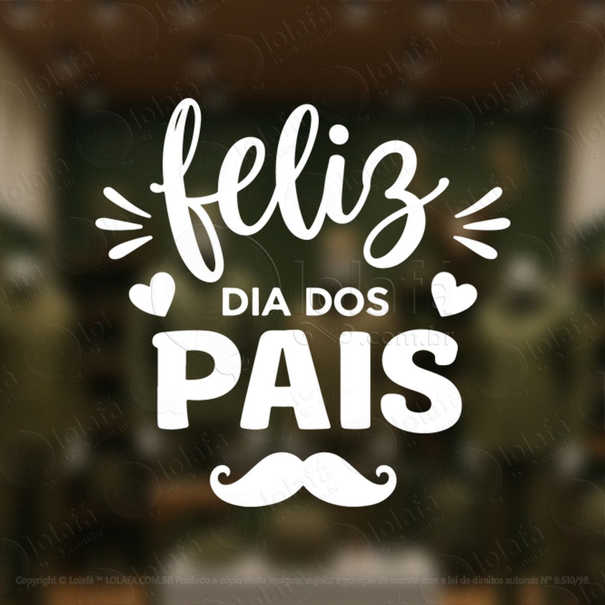feliz dia dos pais promoção decoração loja adesivos para vitrine dia dos pais mod:939