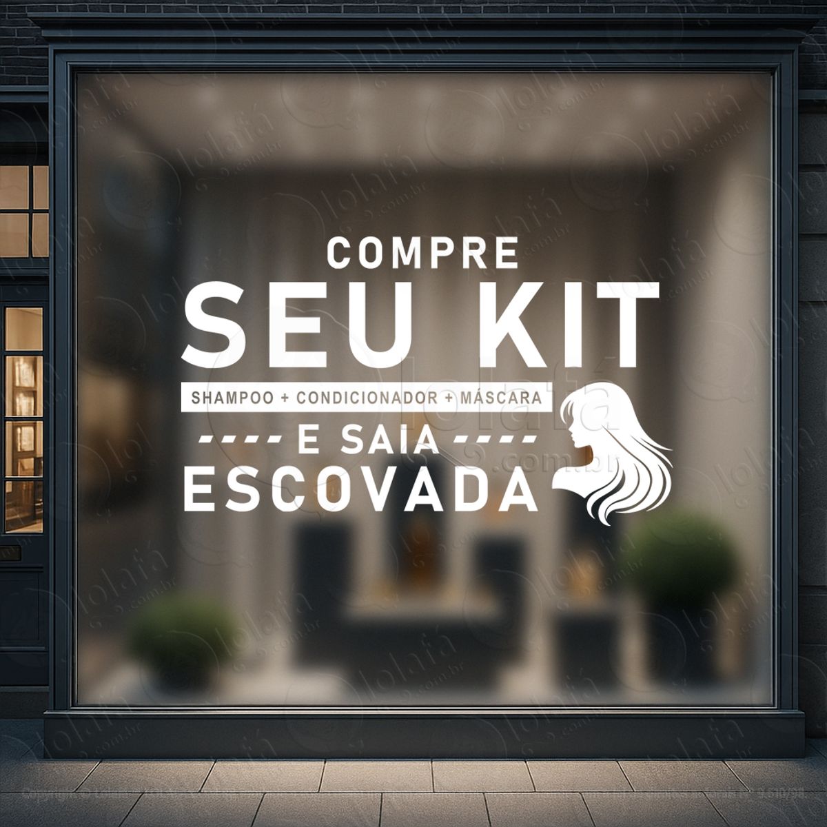 Promoção Loja e Salão Adesivos Para Salão De Beleza e Barbearia Mod:1000
