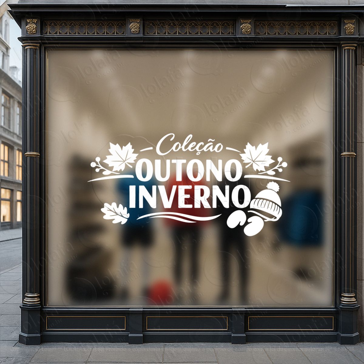 coleção outono inverno adesivos para vitrine outono inverno mod:1011