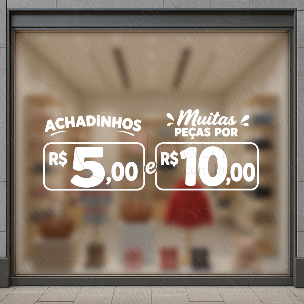 achadinhos peças promoção loja adesivos para vitrine mod:1023