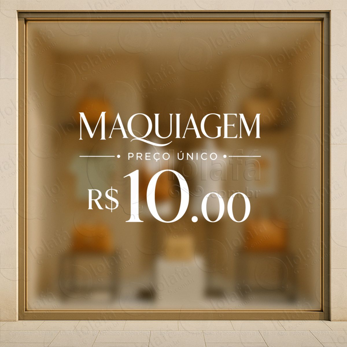 promoção loja de maquiagem adesivos para vitrine mod:1028