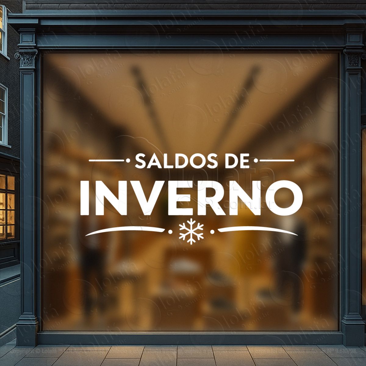 saldos de inverno adesivos para vitrine outono inverno mod:1037