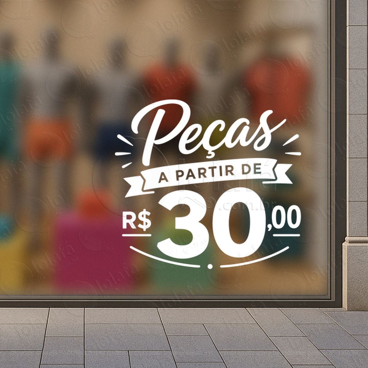 peças em promoção loja adesivos para vitrine mod:1044