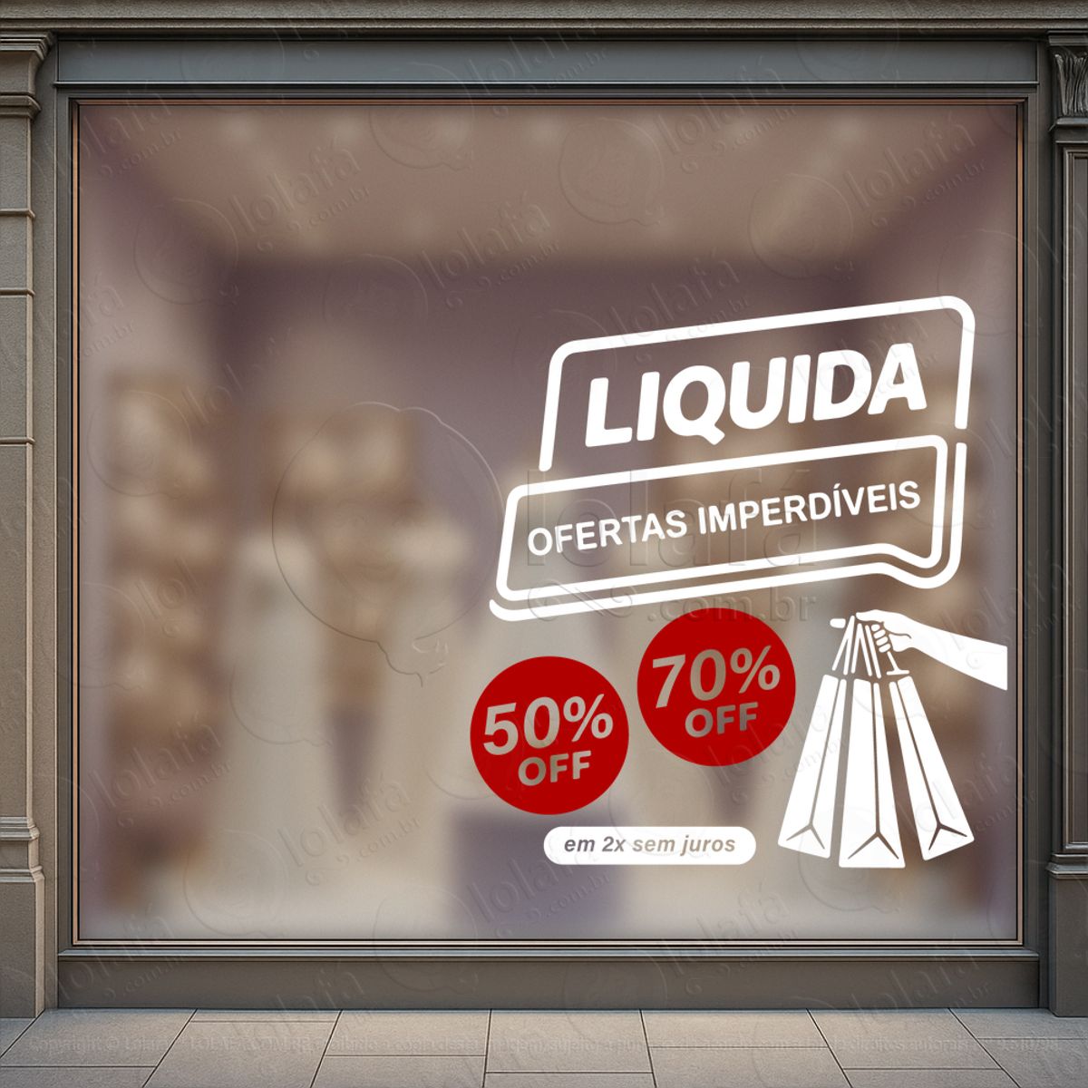 liquida ofertas imperdíveis loja adesivos para vitrine mod:1058
