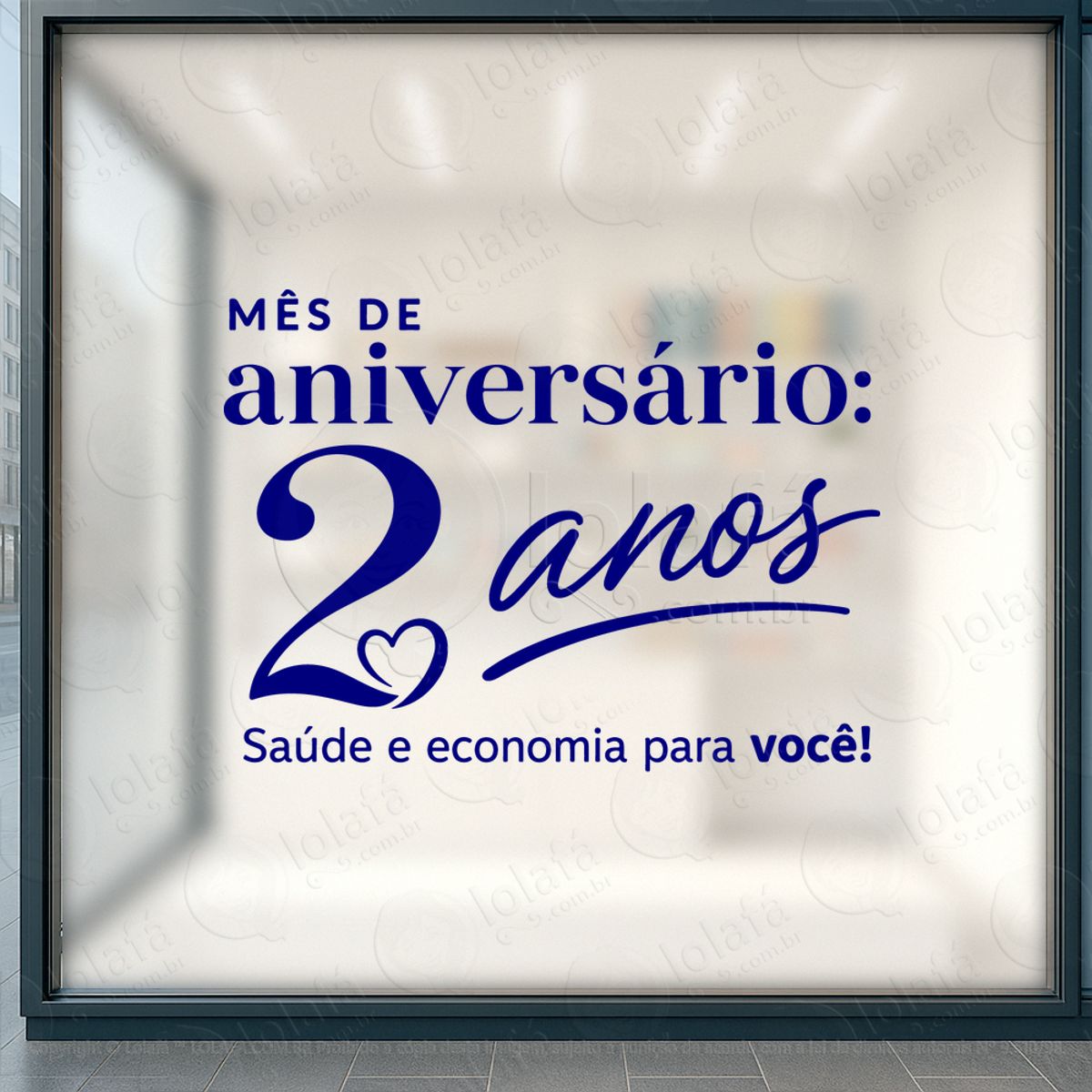 mês de aniversário farmácia adesivos para vitrine mod:1068