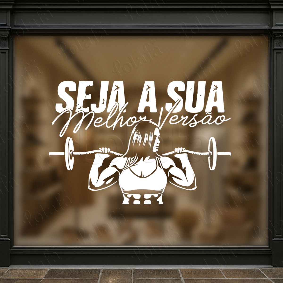 seja sua melhor versão adesivos para vitrine academia mod:1102
