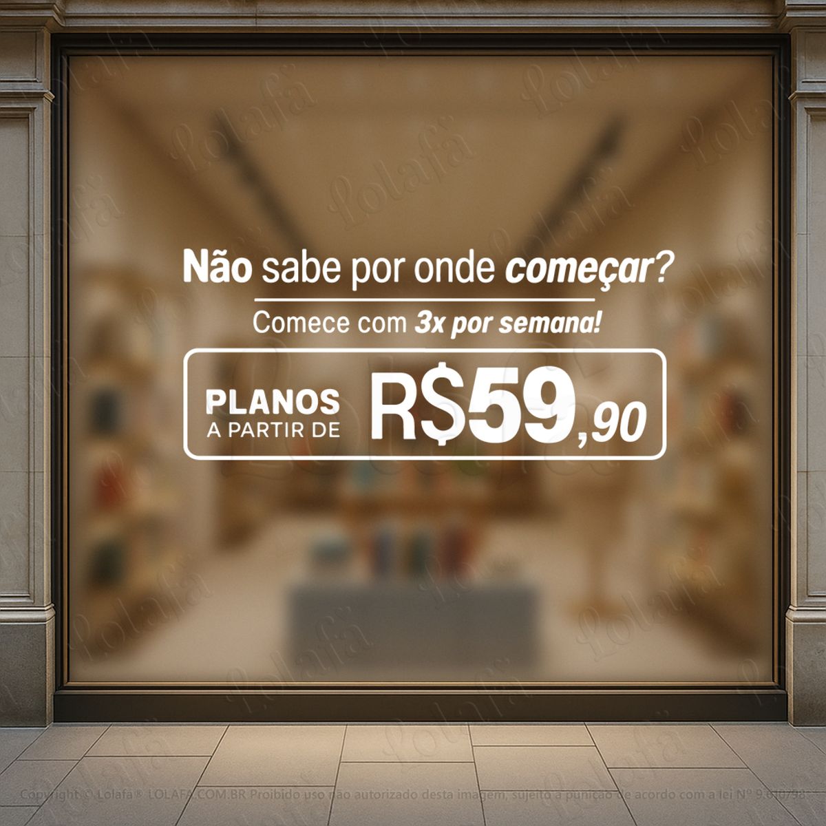 por onde começar adesivos para vitrine academia mod:1155