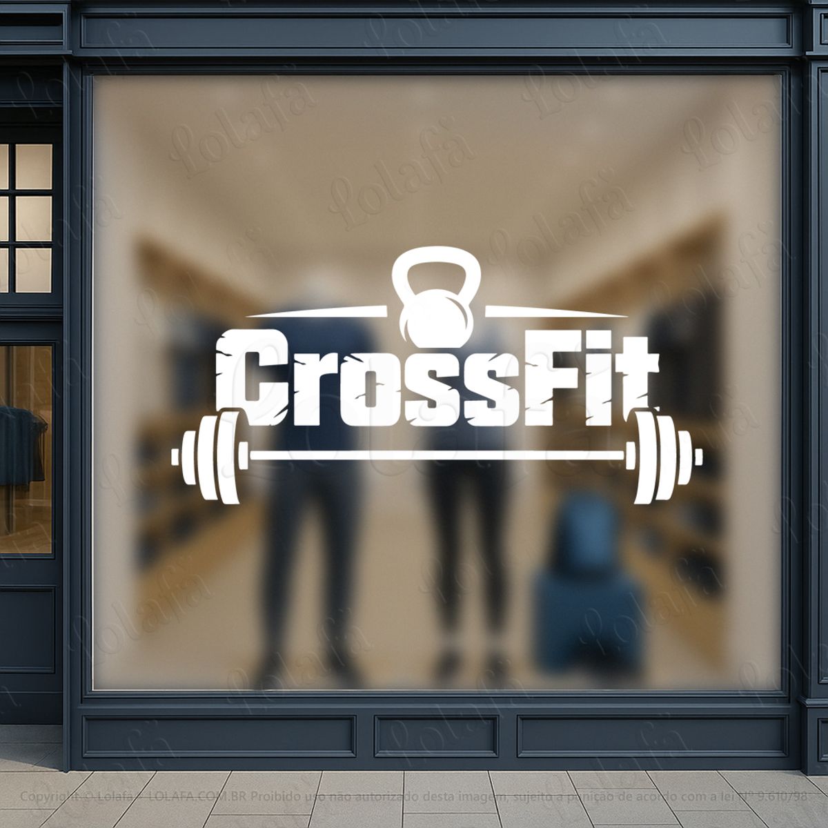 CrossFit Adesivos Para Vitrine Academia Mod:1215