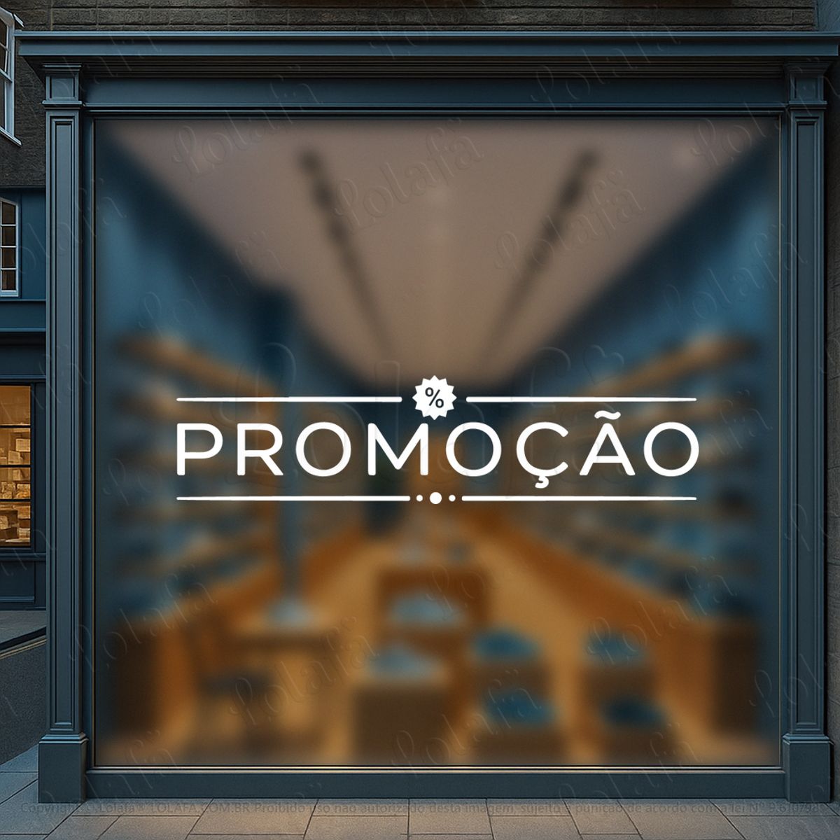 frase promoção fachada de loja adesivos para vitrine mod:1242