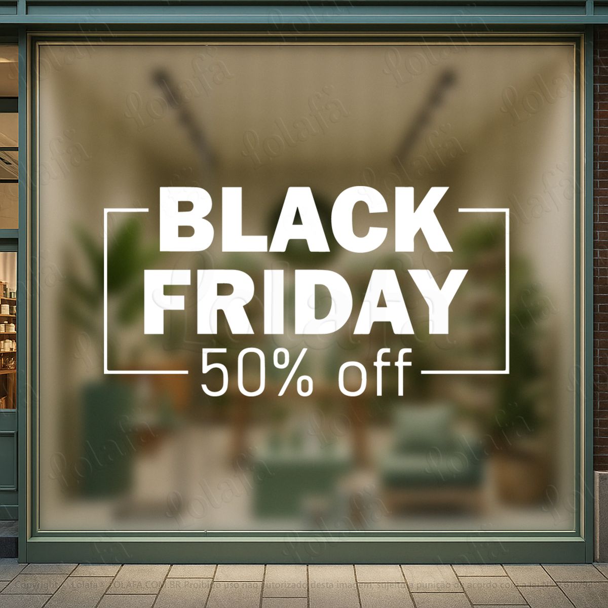 adesivo black friday para vitrine personalizável mod:1257
