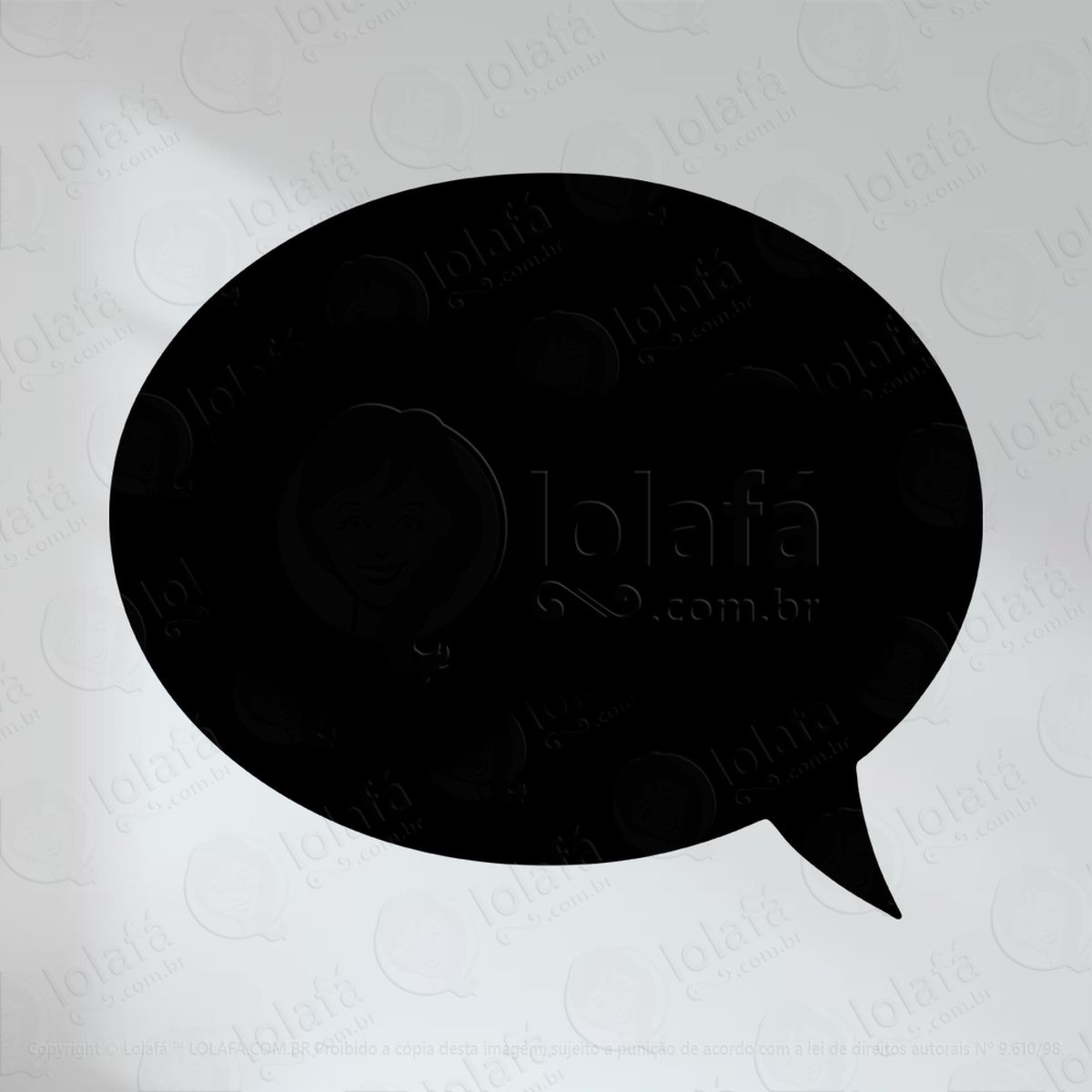 balão adesivo lousa quadro negro de parede para escrever com giz mod:3