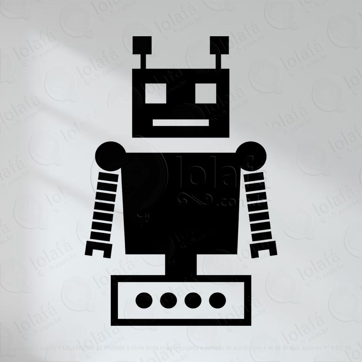 robô adesivo lousa quadro negro de parede para escrever com giz mod:11