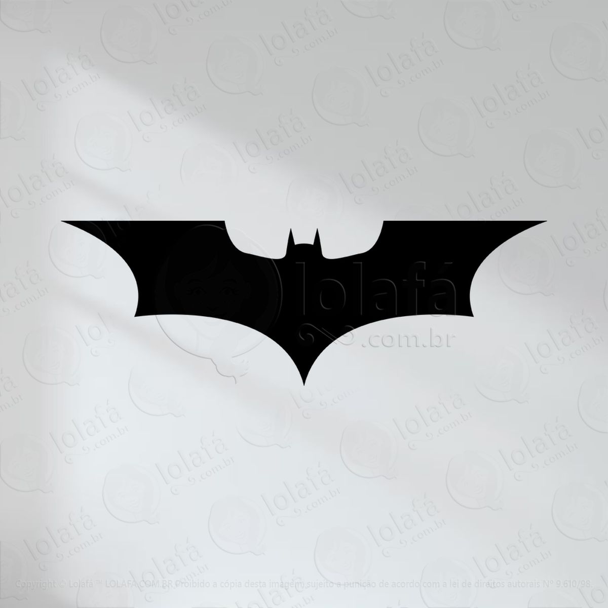 Batman Adesivo Lousa Quadro Negro de Parede para Escrever com Giz - Mod:20