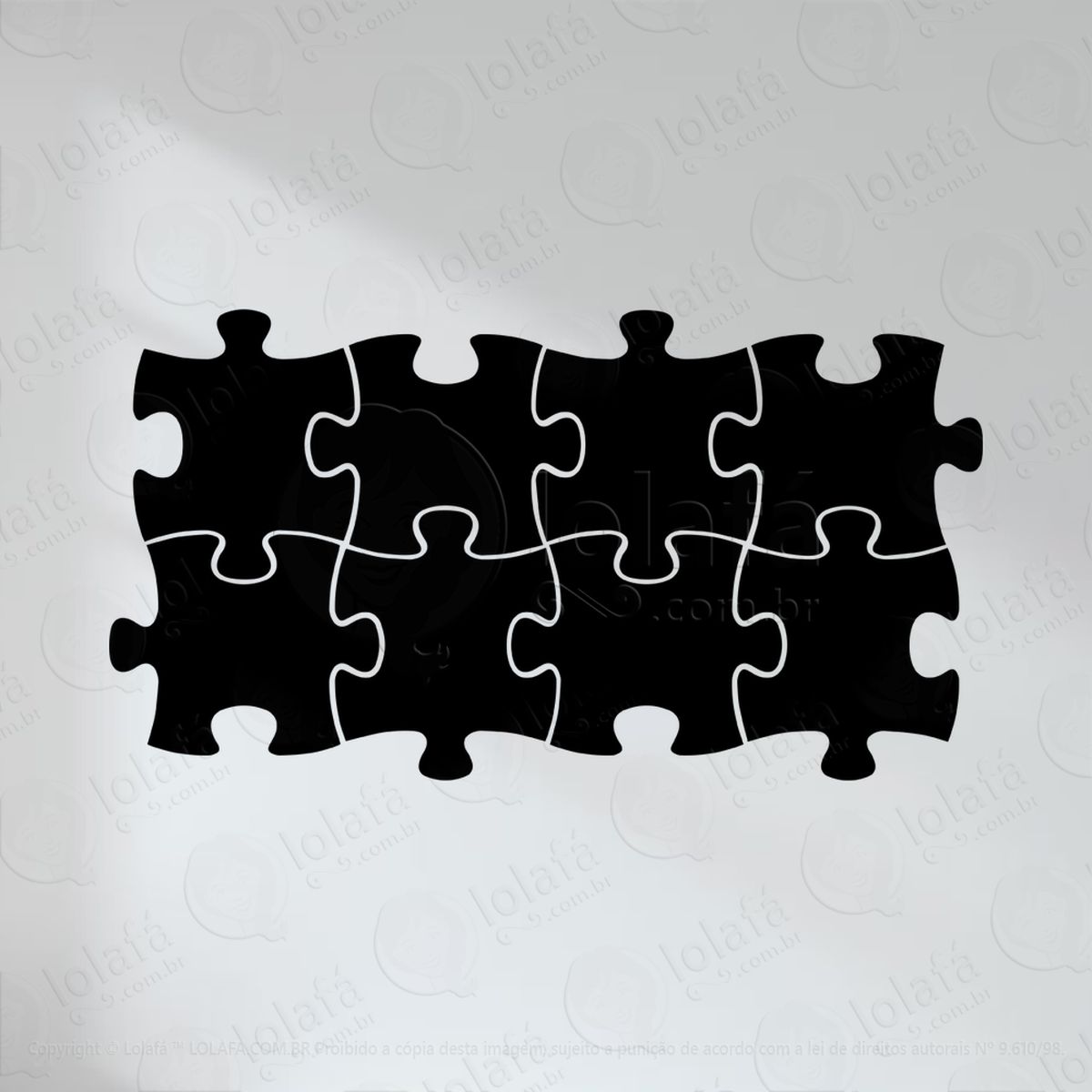 quebra-cabeça adesivo lousa quadro negro de parede para escrever com giz mod:32