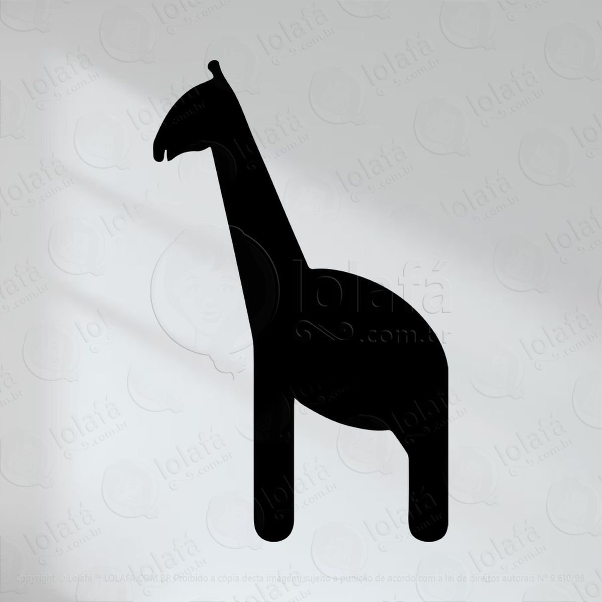 girafa adesivo lousa quadro negro de parede para escrever com giz mod:35