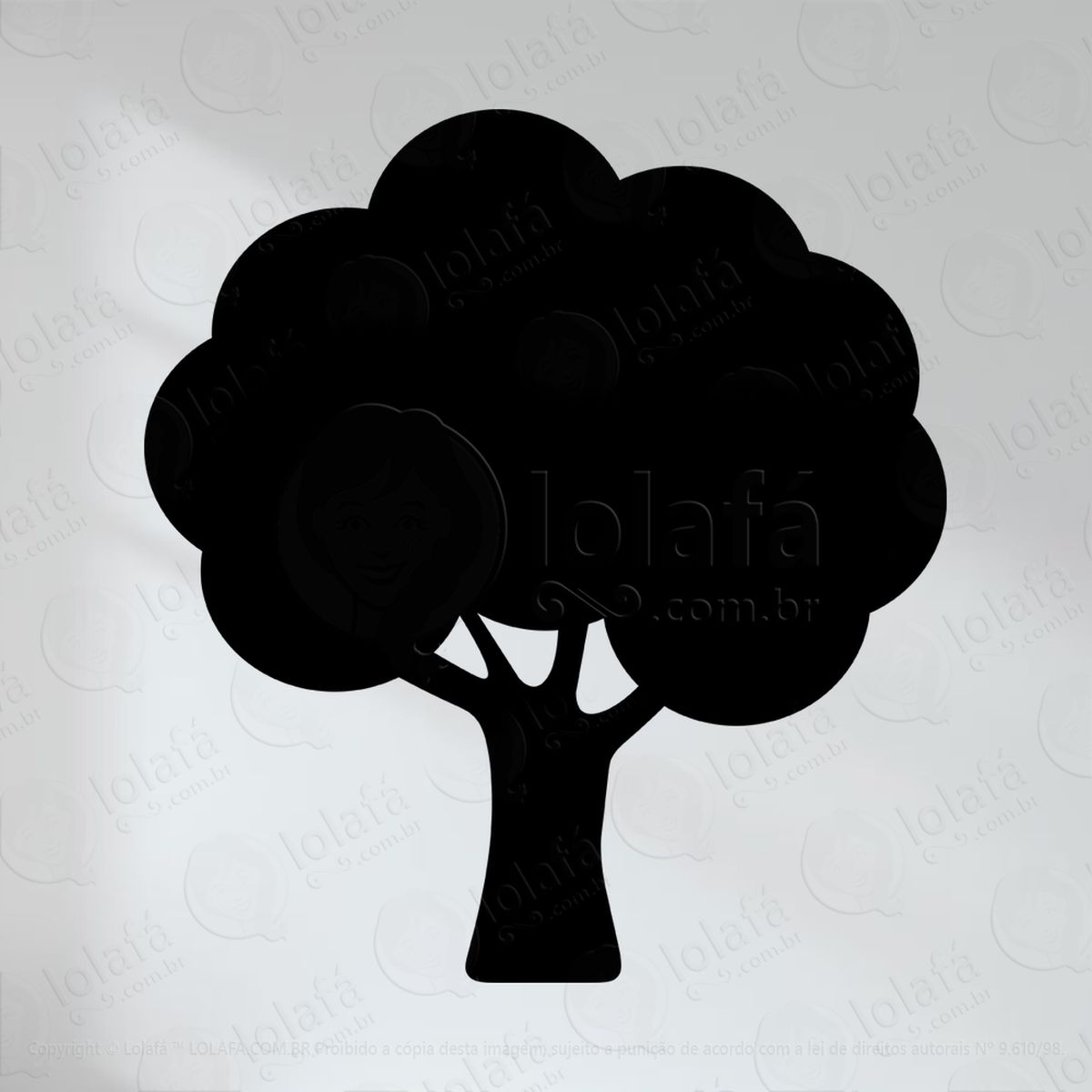 Árvore adesivo lousa quadro negro de parede para escrever com giz mod:40