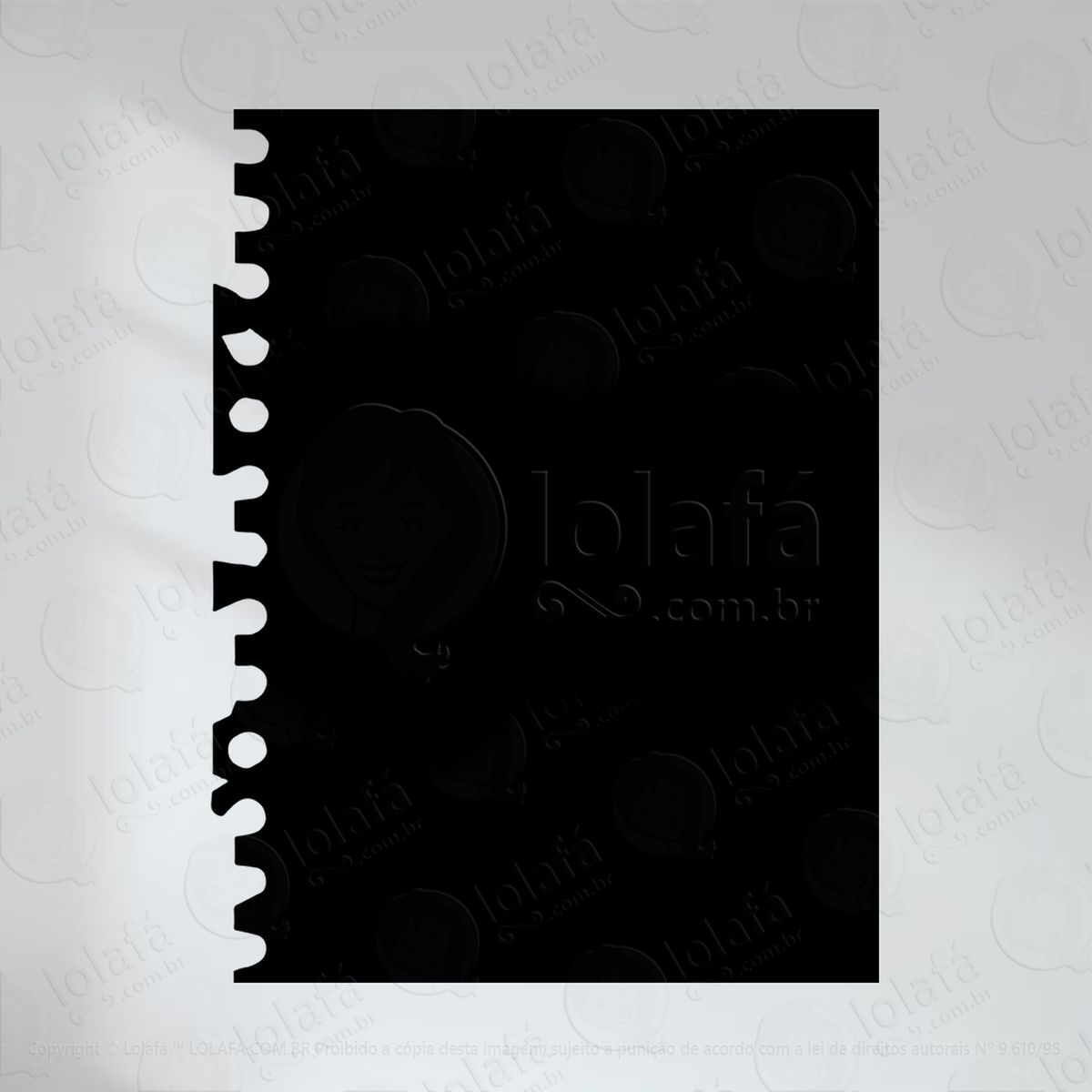 Folha de papel Adesivo Lousa Quadro Negro de Parede para Escrever com Giz - Mod:152