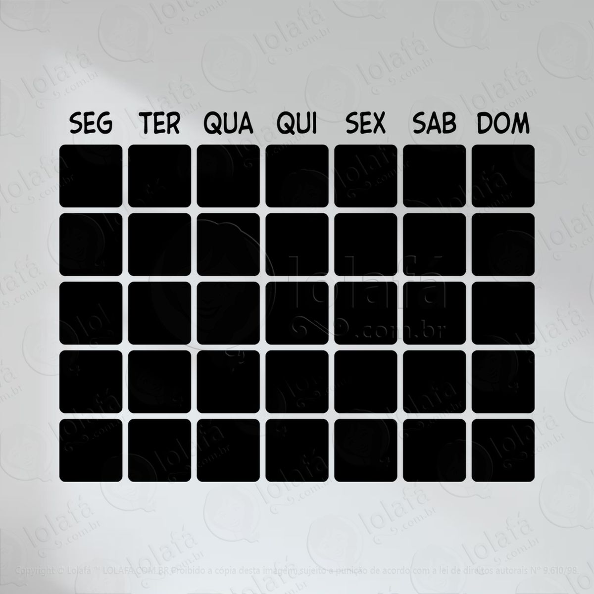 calendário adesivos lousa mod:79