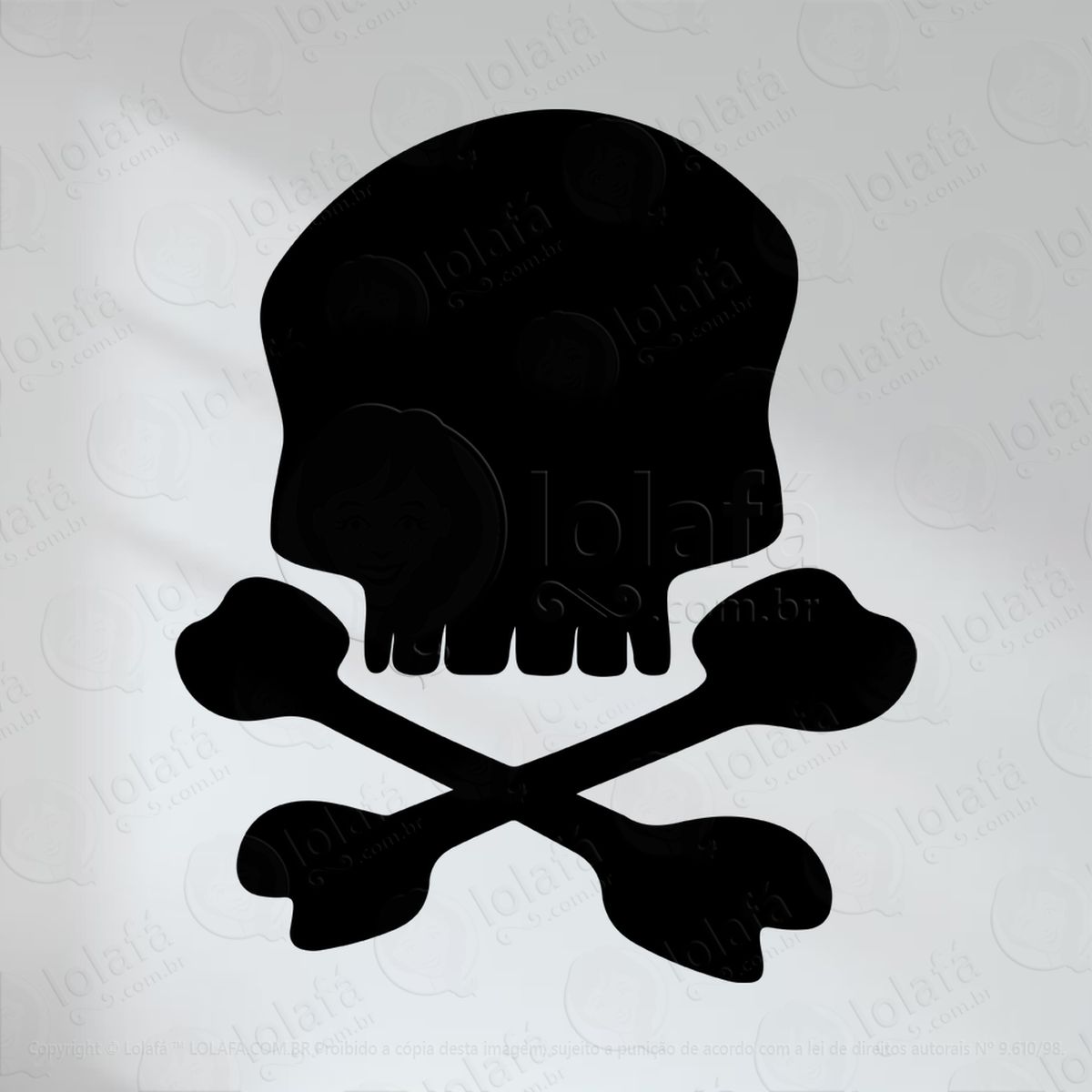 caveira adesivos lousa mod:81