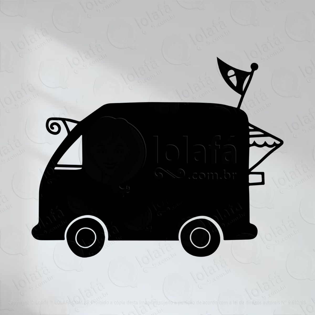 Kombi Adesivo Lousa Quadro Negro de Parede para Escrever com Giz - Mod:279