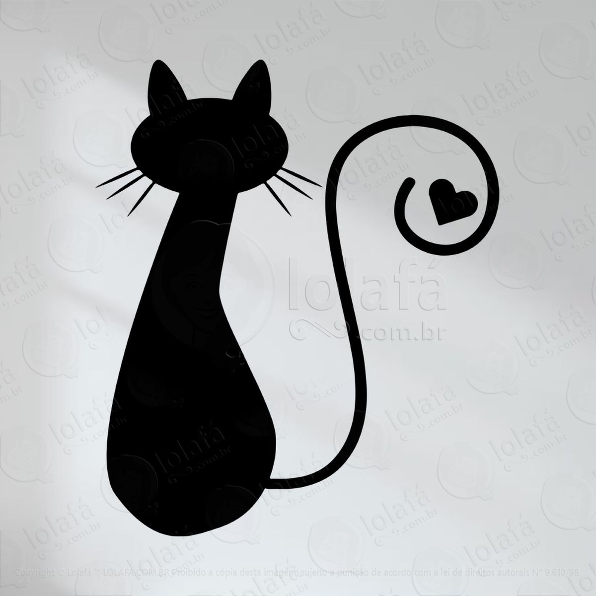 gato adesivos lousa mod:121