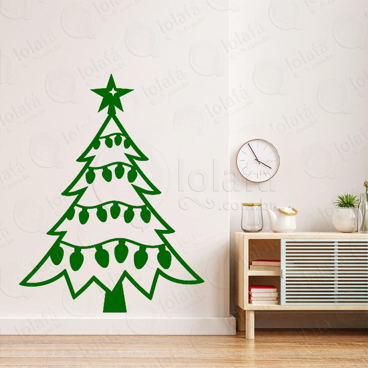 Árvore de natal pinheiro adesivos de natal mod:2