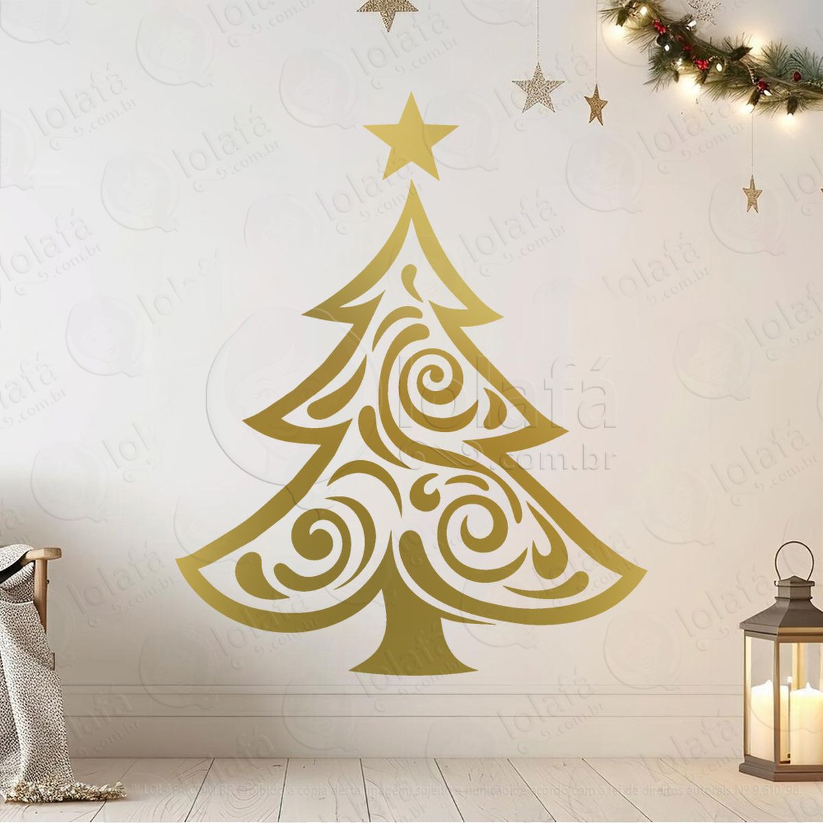 Árvore de natal pinheiro adesivos de natal mod:3