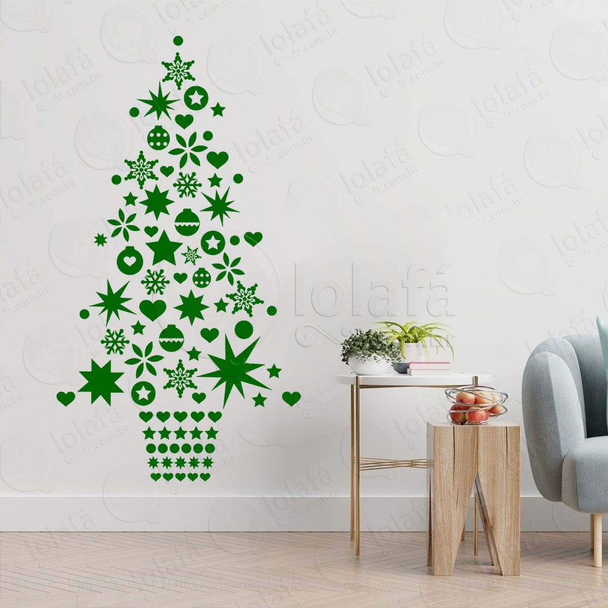Árvore de natal adesivos de natal mod:5