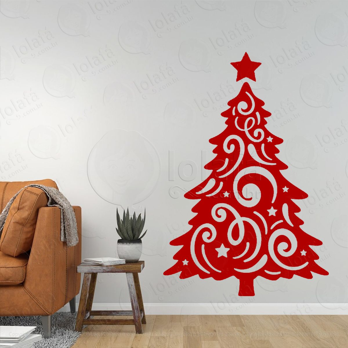 Árvore de natal pinheiro adesivos de natal mod:6