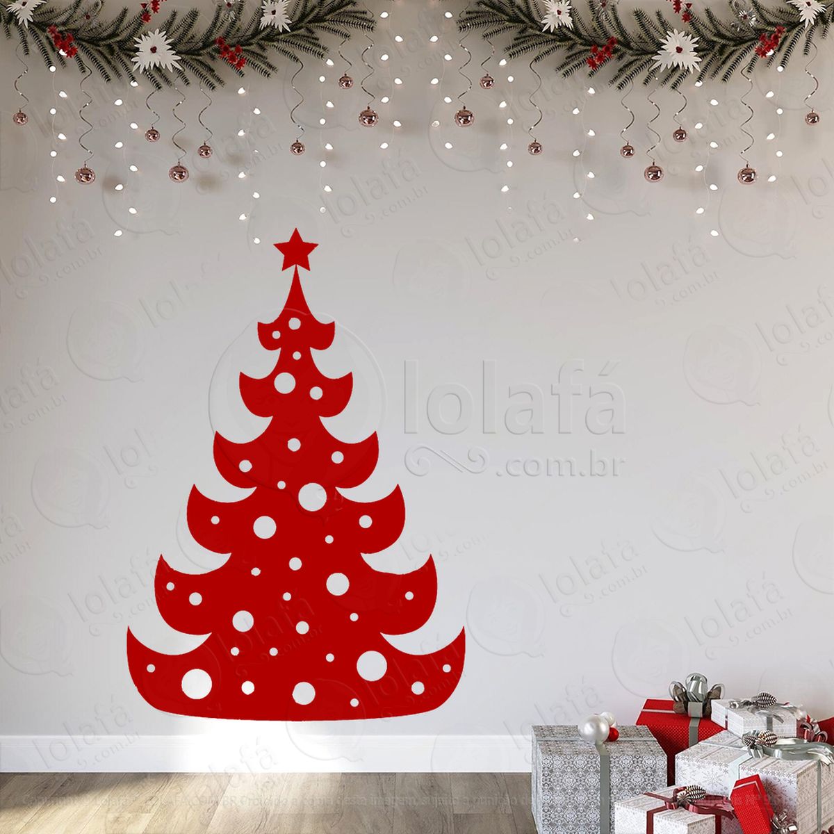 Árvore de natal pinheiro adesivos de natal mod:7