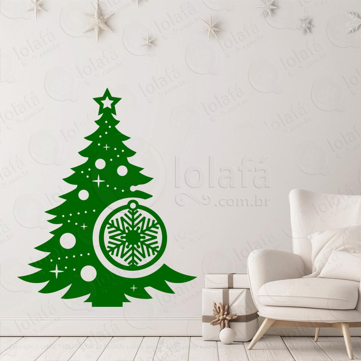 Árvore de natal pinheiro adesivos de natal mod:8