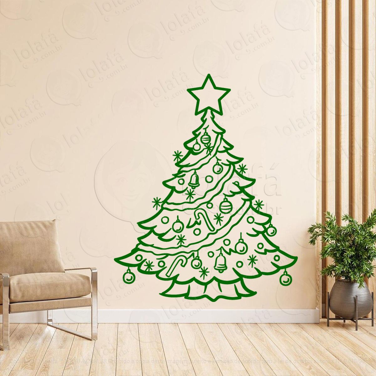 Árvore de natal pinheiro adesivos de natal mod:13