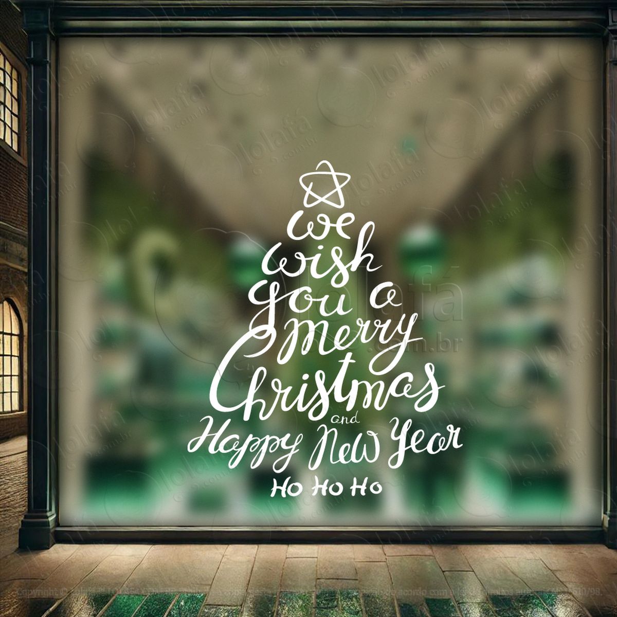 Árvores de natal merry christmas adesivos de natal mod:41