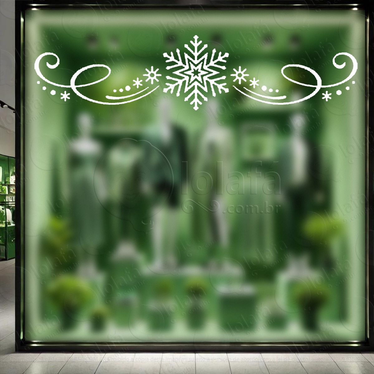 arabesco de natal e flocos de neve adesivos de natal mod:72