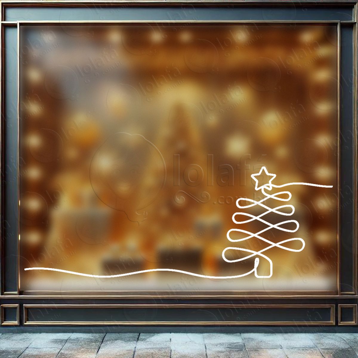 Árvore de natal pinheiro adesivos de natal mod:77