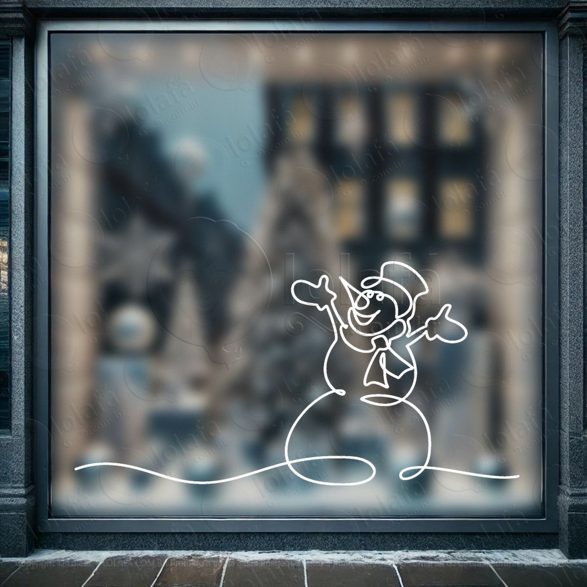 boneco de neve adesivos de natal mod:84