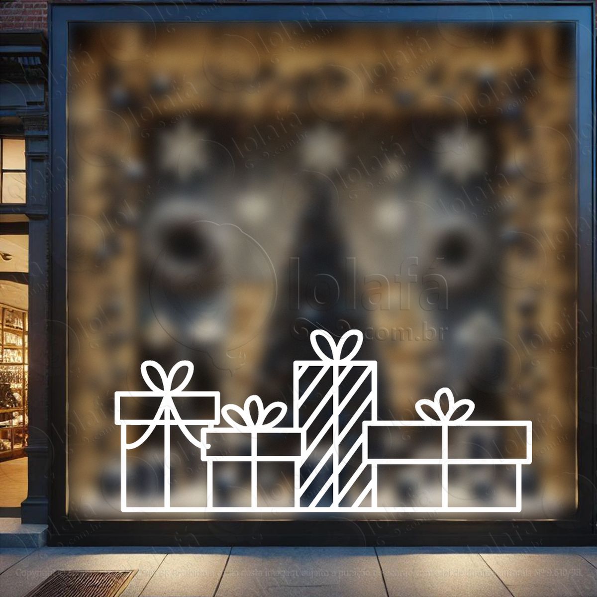 presentes adesivos de natal mod:202