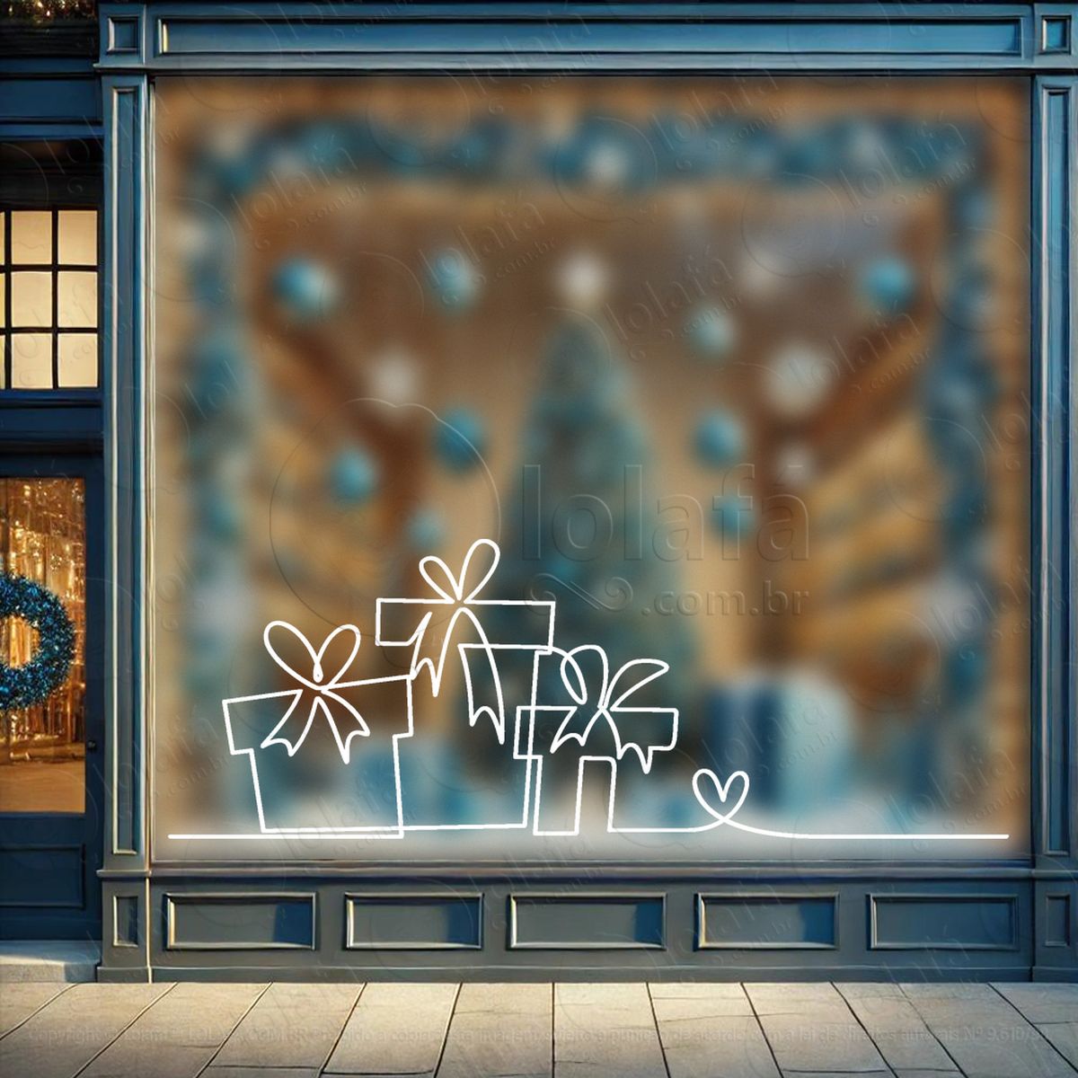 presentes adesivos de natal mod:203