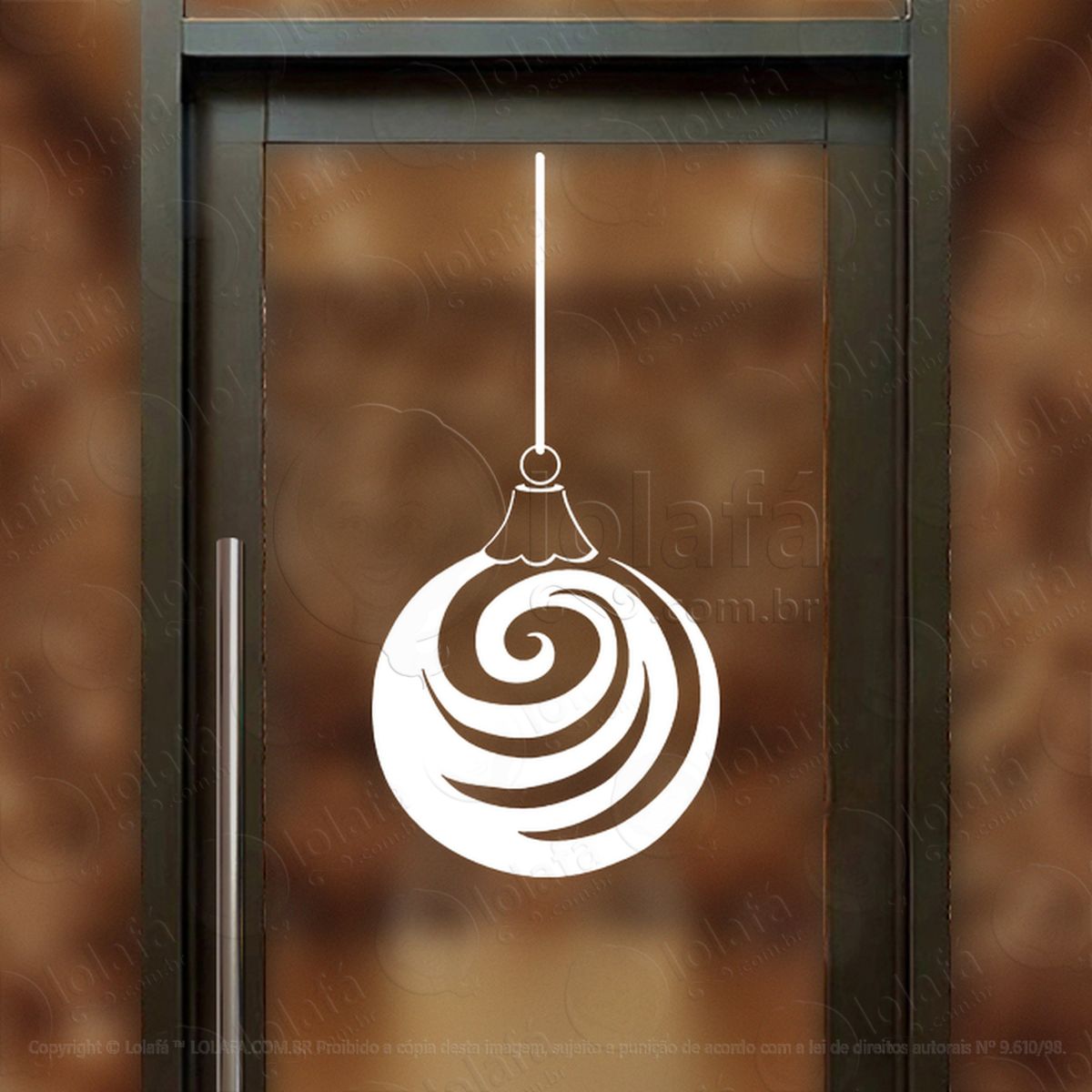 bola de natal adesivos de natal mod:241