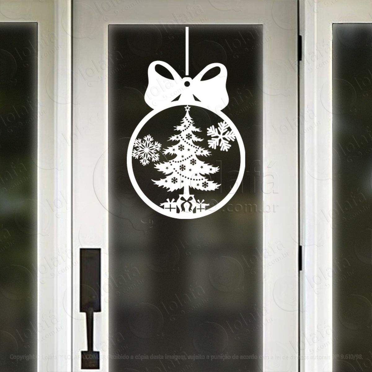 bola de natal Árvore pinheiro adesivos de natal mod:243