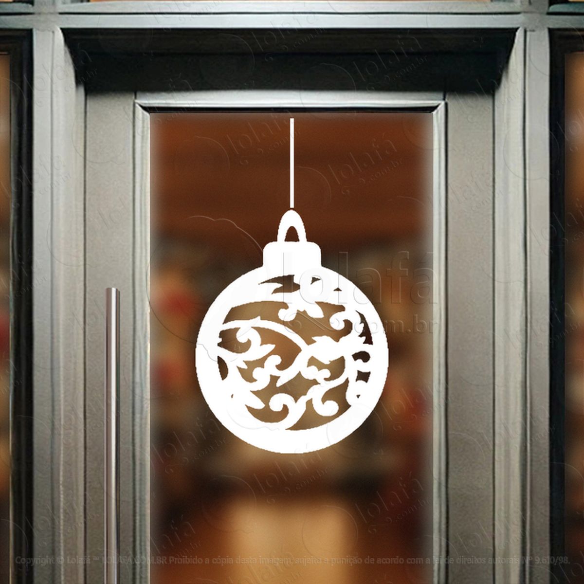 bola de natal adesivos de natal mod:280