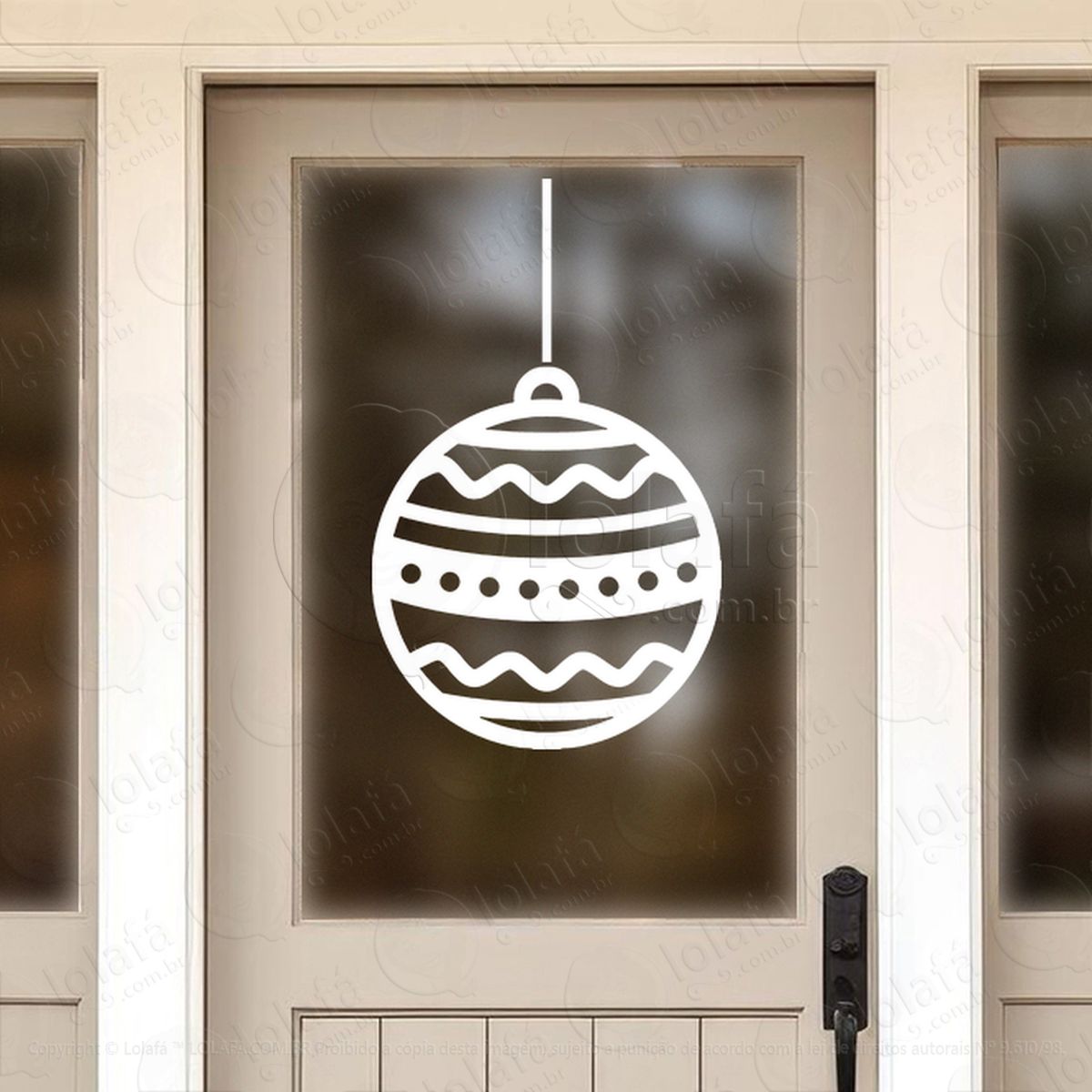 bola de natal adesivos de natal mod:283