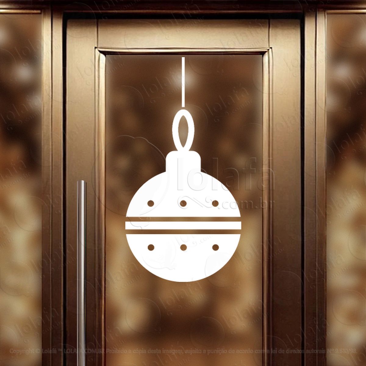 bola de natal adesivos de natal mod:288