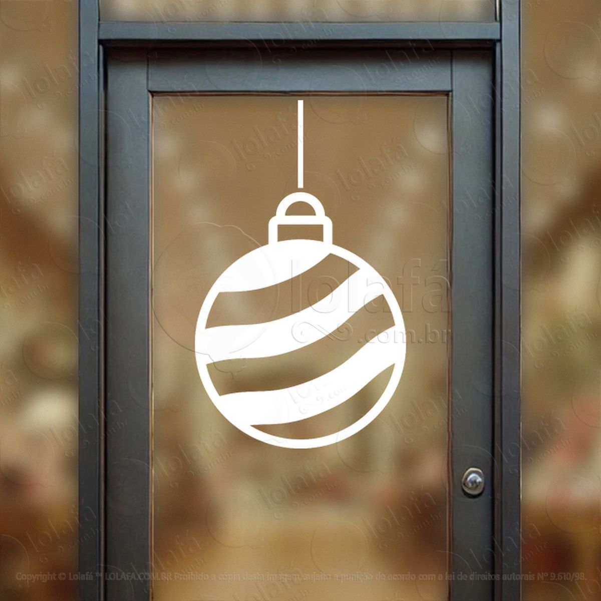 bola de natal adesivos de natal mod:289