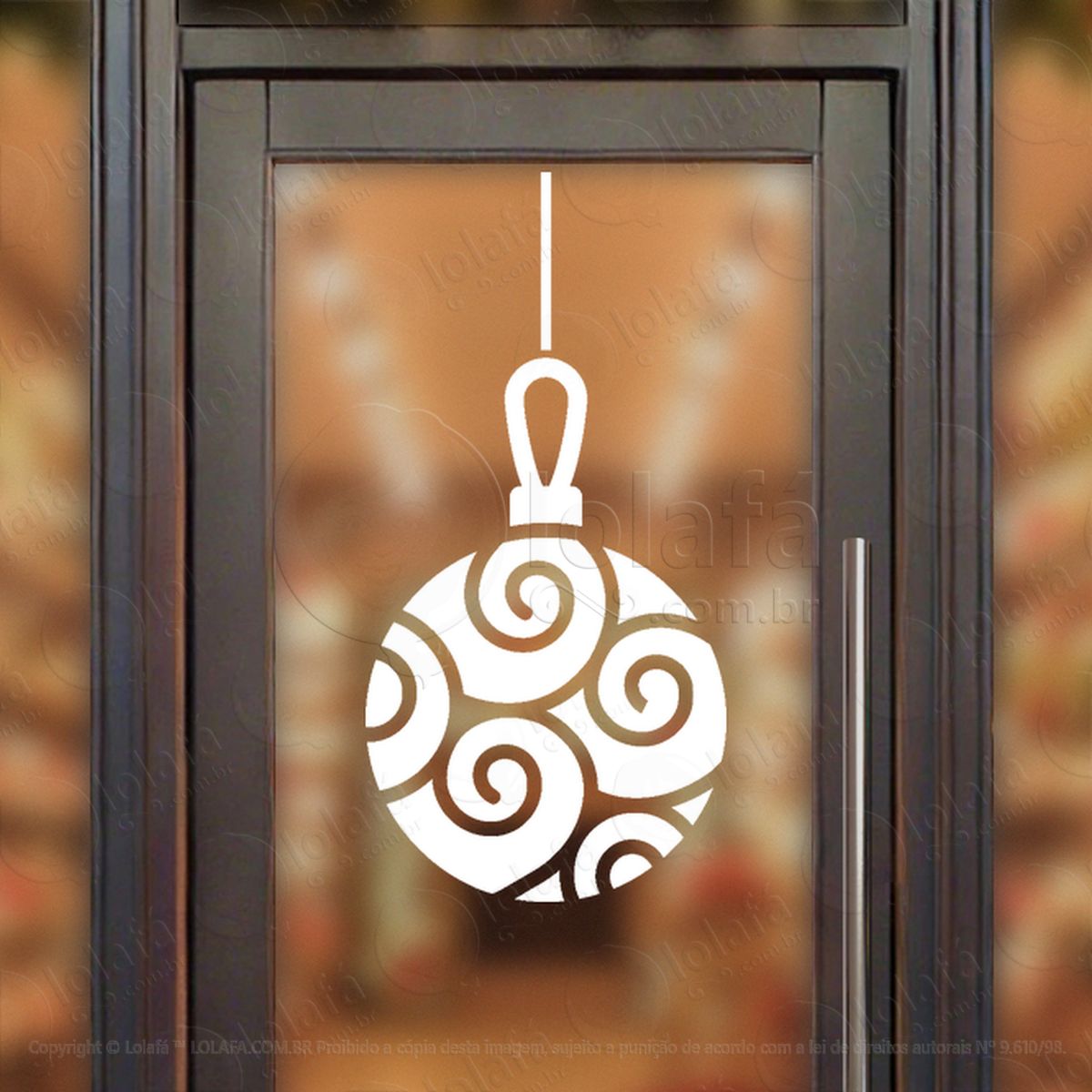 bola de natal adesivos de natal mod:290