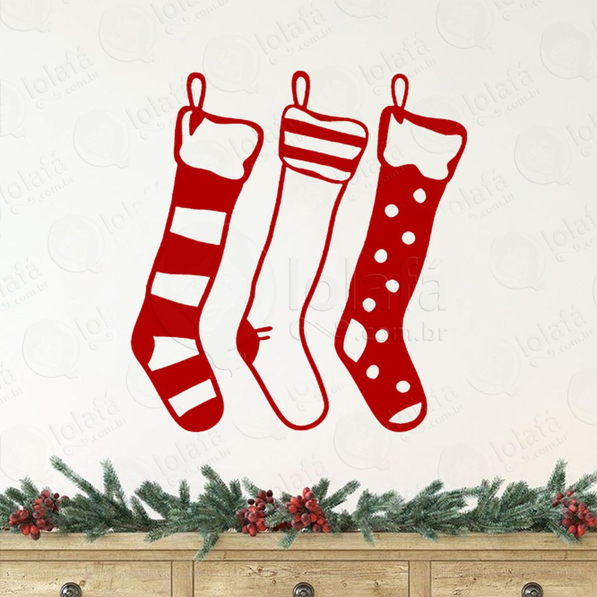 meias de natal adesivos de natal mod:308