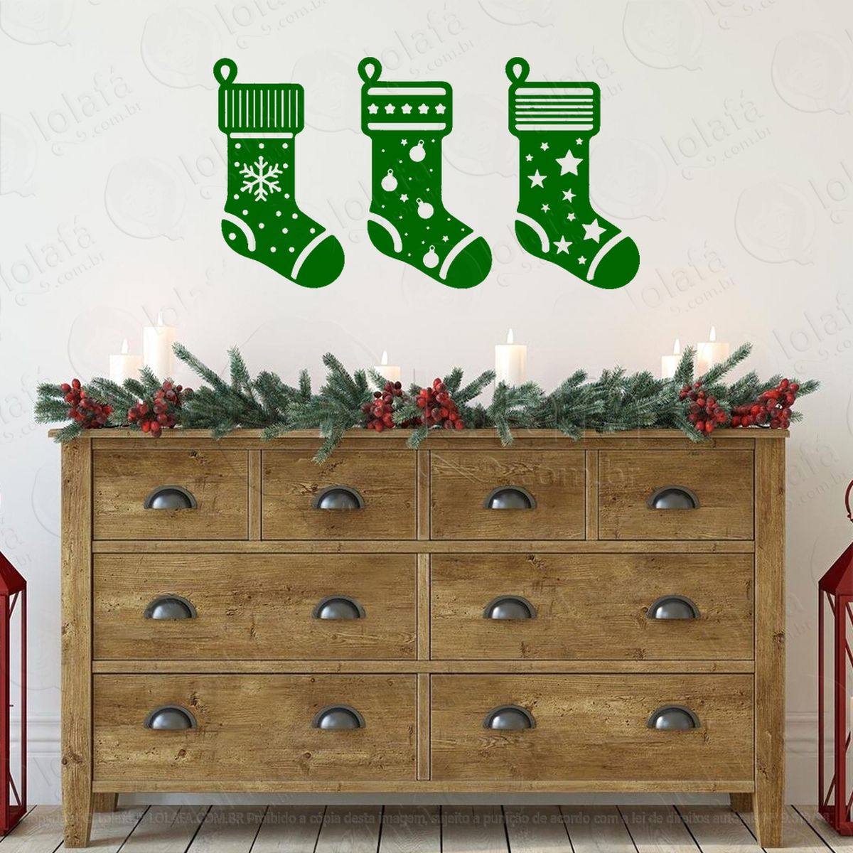 meias de natal adesivos de natal mod:309